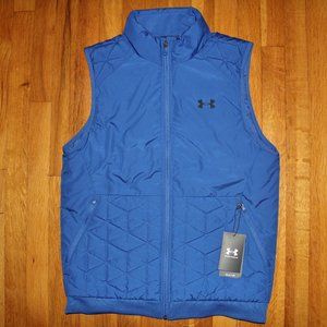 Under Armour ColdGear Reactor Storm Running Vest Mens M Blue